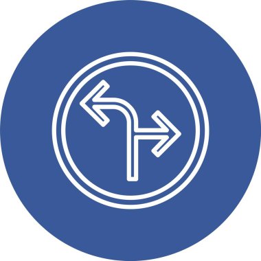 İki Taraflı Ok Vektör Simgesi Tasarımı