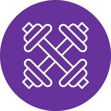 Dumbbell vektör simgesi tasarım