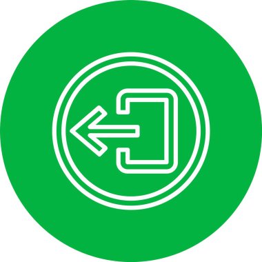 Çıkış Oku Vektör Simgesi Tasarımı