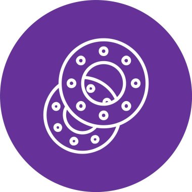 Bisküvi Vektör Simgesi Tasarımı