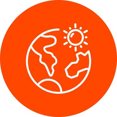 Isı Dalgası Vektör Simgesi Tasarımı