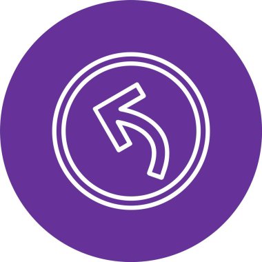 Arrow Vektör Simgesi Tasarımı Geri Al