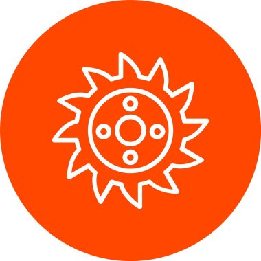 Daire testere vektör simgesi tasarım