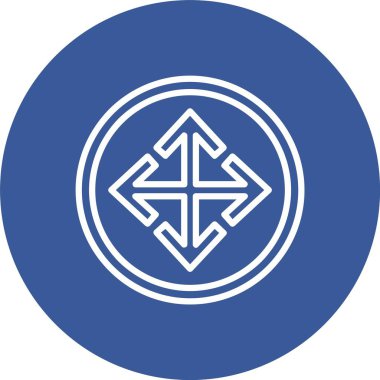 Hareket Oku Vektör Simgesi Tasarımı