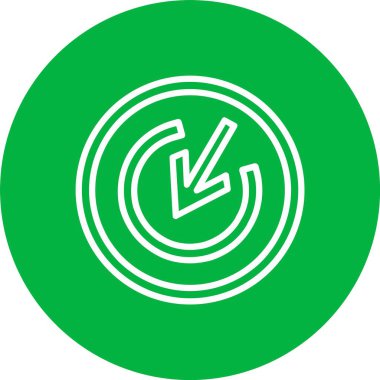 Hedef Ok Vektör Simgesi Tasarımı