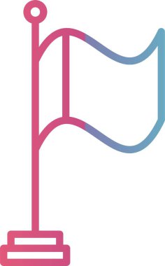 Bayrak Çizgisi Gradyan Tasarımı