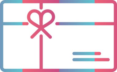 Hediye Kartı Çizgisi Gradyan Tasarımı