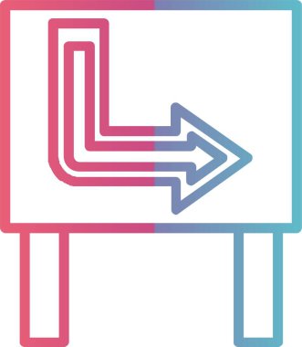 Neon İşaret Çizgisi Gradyan Tasarımı