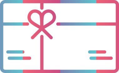 Hediye Kartı Çizgisi Gradyan Tasarımı