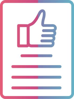 Müşteri memnuniyeti Çizgisi Gradyan Tasarımı