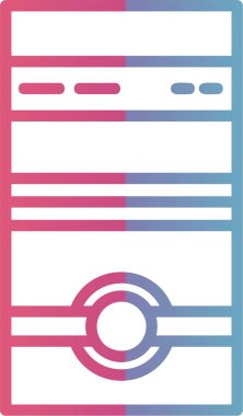 İşlemci Çizgisi Gradyan Tasarımı