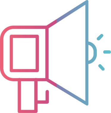 Megafon Çizgisi Gradyan Tasarımı