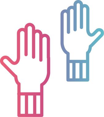 Eller Yukarı Çizgi Gradyan Tasarımı