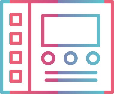 Kontrol Paneli Çizgisi Gradyan Tasarımı