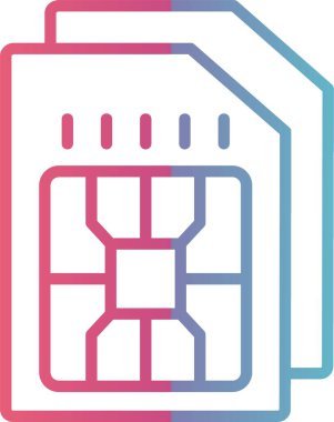 Sim Kart Çizgisi Gradyan Tasarımı