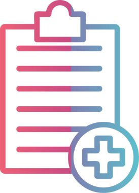 Tıbbi Tarih Çizgisi Gradyan Tasarımı