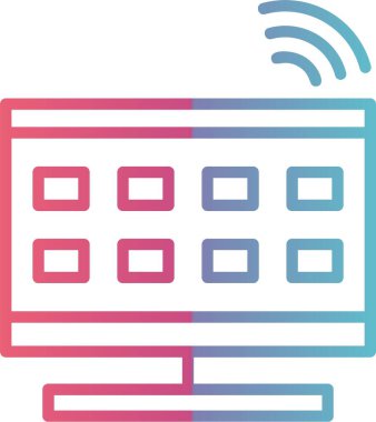 Akıllı TV Çizgisi Gradyan Tasarımı