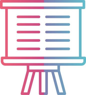 Beyaz Tahta Çizgi Gradyan Tasarımı