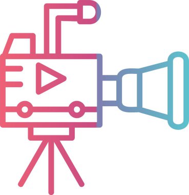 Video kamera Çizgisi Gradyan Tasarımı