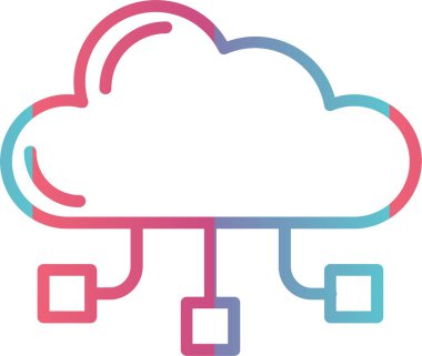 Bulut Hesaplama Çizgisi Gradyan Tasarımı