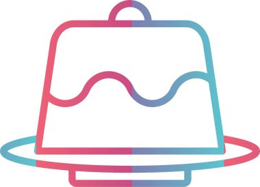 Lav Keki Çizgisi Gradyan Tasarımı