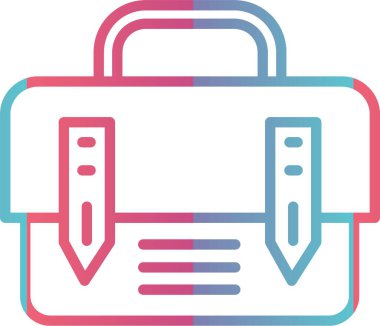 İş Çantası Çizgisi Gradyan Tasarımı