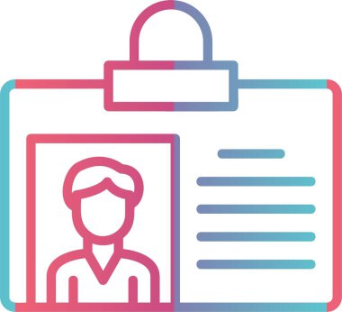 Kimlik Kartı Çizgisi Gradyan Tasarımı