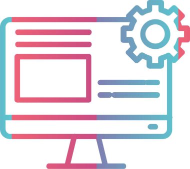 İçerik yönetimi Çizgisi Gradyan Tasarımı