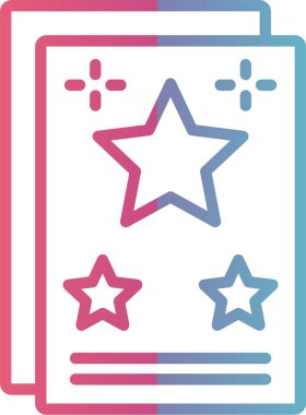 Tebrik Kartı Çizgisi Gradyan Tasarımı