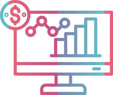 İş Büyütme Çizgisi Gradyan Tasarımı