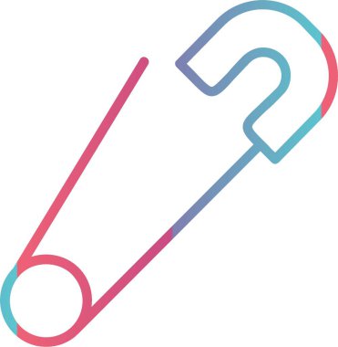 Güvenlik İğnesi Gradyan Tasarımı