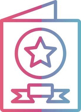 Tebrik Kartı Çizgisi Gradyan Tasarımı