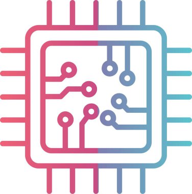 İşlemci Çizgisi Gradyan Tasarımı