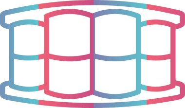 Takma diş Çizgisi Gradyan Tasarımı