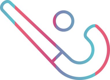 Buz Hokeyi Çizgisi Gradyan Tasarımı