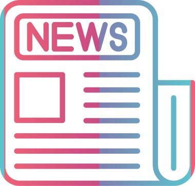 Haber Kağıdı Çizgisi Gradyan Tasarımı