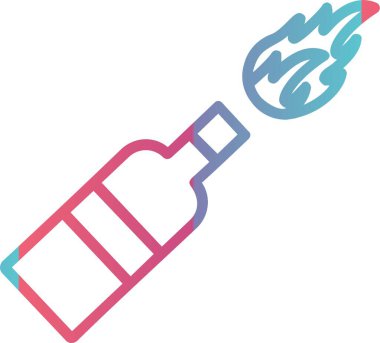 Molotof Kokteyl Çizgisi Gradyan Tasarımı
