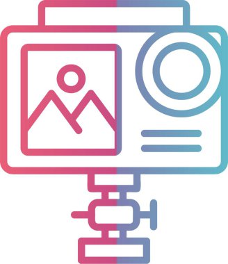 Eylem Kamerası Çizgisi Gradyan Tasarımı