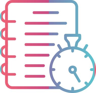 Stopwatch Çizgi Gradyan Tasarımı