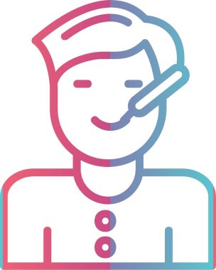 Hasta Çocuk Çizgisi Gradyan Tasarımı