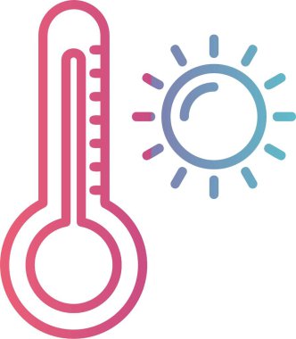 Termometre Çizgisi Gradyan Tasarımı