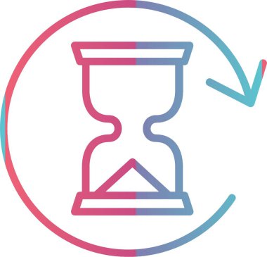 Kum Saati Çizgisi Gradyan Tasarımı