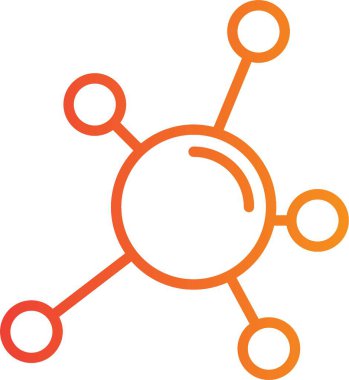 Zihin Haritası Vektör Satırı Gradyan Tasarımı