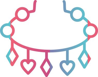 Kolyeler Çizgi Gradyan Tasarımı