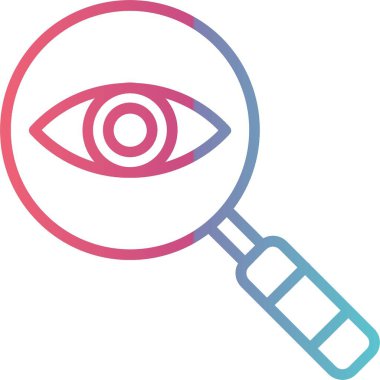 Büyütücü Cam Çizgi Gradyan Tasarımı