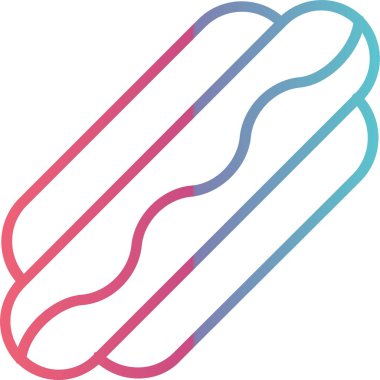 Hot Dog Line Gradyan Tasarımı