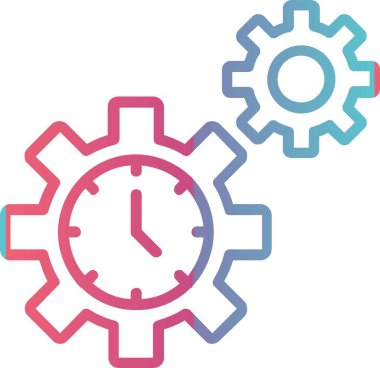 Zaman Yönetimi Çizgisi Gradyan Tasarımı