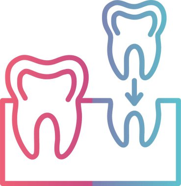 İmplantlar Çizgi Gradyan Tasarımı