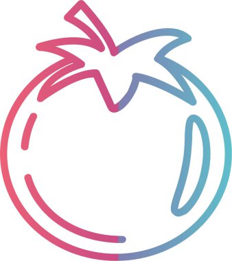 Domates Çizgisi Gradyan Tasarımı