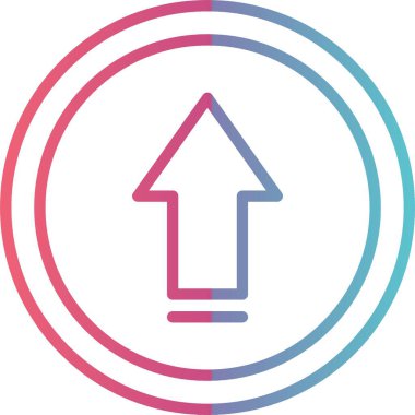 Yukarı Ok Satırı Gradyan Tasarımı